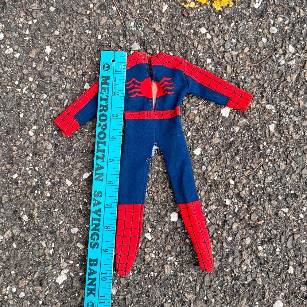 Vintage 1974 Mego Spider-Man 8" Action Figure Original Fabric Suit Costume